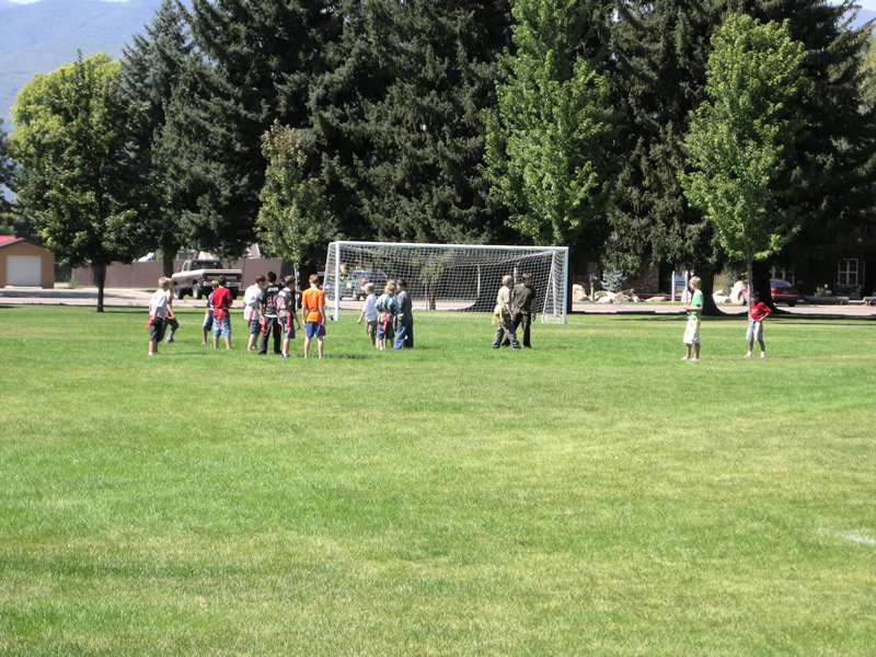 Huntsville park soccer goal.